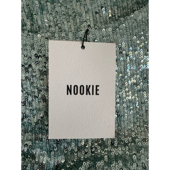 NWT Nookie Lovers Nothing Maxi Sequin Gown Mint M - Picture 8 of 16